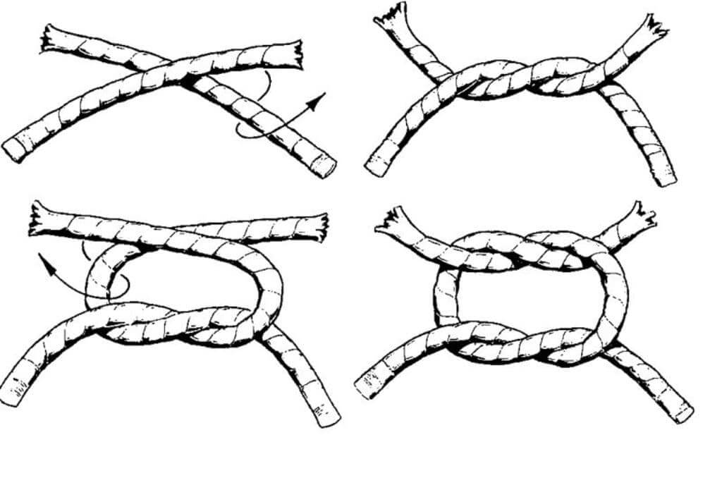 Морской узел завязать схема пошагово с фото